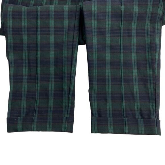 NWT LORD & TAYLOR Kelly Brooks Plaid Mid Rise Slim Leg Ankle Pull-On Pant Sz 18W - Picture 6 of 6